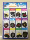 There are 12 pieces of paper cards each with embroidered fabric patches details Picture